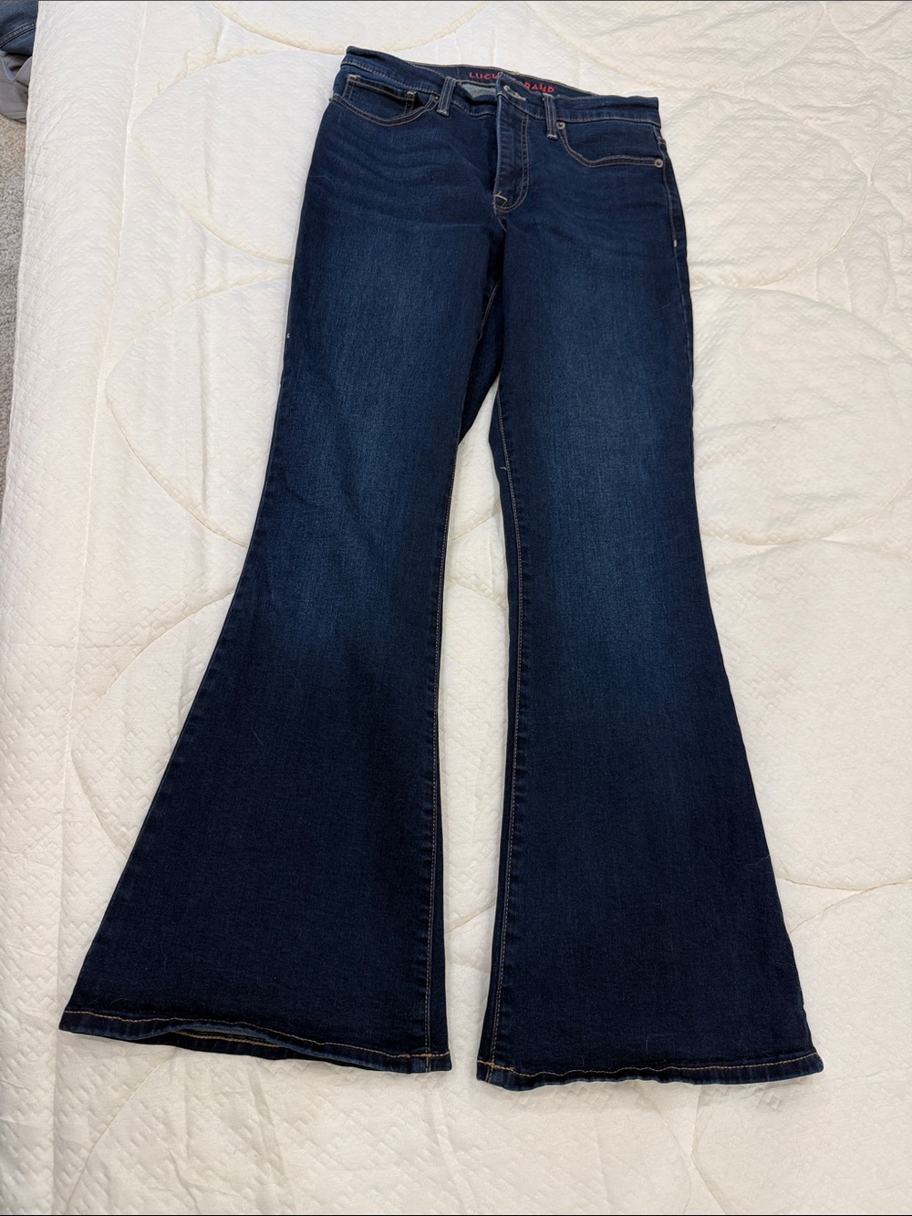 Lucky Brand Dark Indigo Flare Jeans